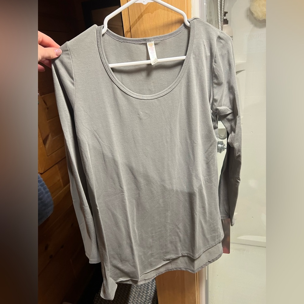 Lularoe, Long Sleeve, XS, Gray